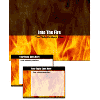 Into the Fire PowerPoint template