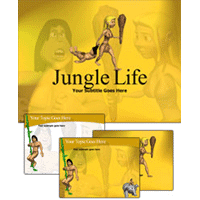 Jungle life powerpoint template
