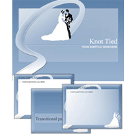 Knot tied powerpoint template