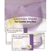 Lavender shade powerpoint template
