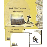 Seek the treasure power point theme