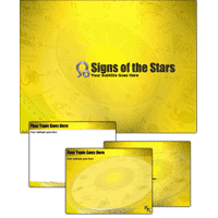 Signs of the stars power point theme