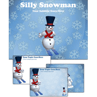 Silly snowman power point theme