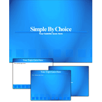 Simple by choice power point theme