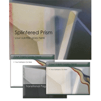 Splintered prism power point theme