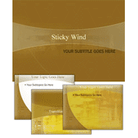 Sticky wind power point theme