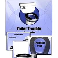 Toilet trouble power point theme