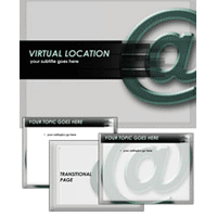 Virtual location power point theme