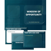 Window of opportunity power point theme