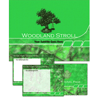 Woodland stroll power point theme