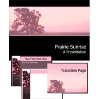 Prairie sunrise powerpoint template