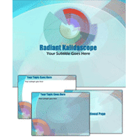 Radiant kaleidoscope powerpoint template