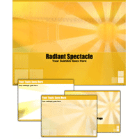 Radiant spectacle powerpoint template