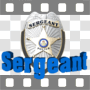 Sergeant police badge revolving