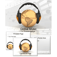Global music powerpoint template