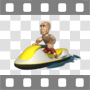 Man riding watercraft