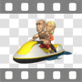 Man and woman riding watercraft