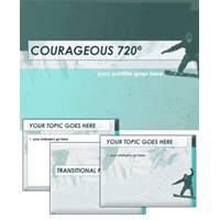 Courageous 720 degrees powerpoint template