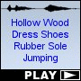 Hollow Wood Dress Shoes Rubber Sole Jumping