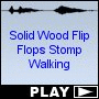 Solid Wood Flip Flops Stomp Walking