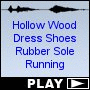 Hollow Wood Dress Shoes Rubber Sole Running