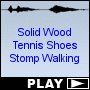 Solid Wood Tennis Shoes Stomp Walking