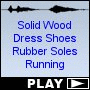 Solid Wood Dress Shoes Rubber Soles Running