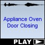 Appliance Oven Door Closing