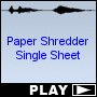Paper Shredder Single Sheet