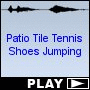 Patio Tile Tennis Shoes Jumping