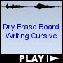 Dry Erase Board Writing Cursive