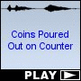 Coins Poured Out on Counter