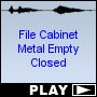 File Cabinet Metal Empty Closed