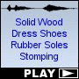 Solid Wood Dress Shoes Rubber Soles Stomping