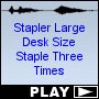 Stapler Large Desk Size Staple Three Times