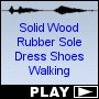Solid Wood Rubber Sole Dress Shoes Walking