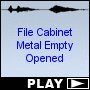 File Cabinet Metal Empty Opened