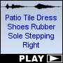 Patio Tile Dress Shoes Rubber Sole Stepping Right