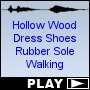 Hollow Wood Dress Shoes Rubber Sole Walking