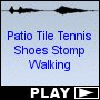 Patio Tile Tennis Shoes Stomp Walking
