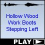 Hollow Wood Work Boots Stepping Left