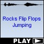 Rocks Flip Flops Jumping