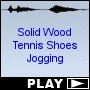 Solid Wood Tennis Shoes Jogging