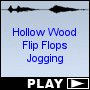 Hollow Wood Flip Flops Jogging