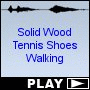 Solid Wood Tennis Shoes Walking