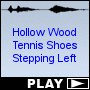 Hollow Wood Tennis Shoes Stepping Left