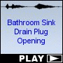 Bathroom Sink Drain Plug Opening