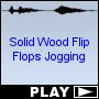 Solid Wood Flip Flops Jogging