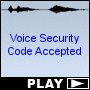 Voice Security Code Accepted