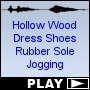 Hollow Wood Dress Shoes Rubber Sole Jogging